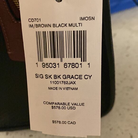 ❤️Coach Grace Carryall In Signature Coach Bag - Picture 7 of 12